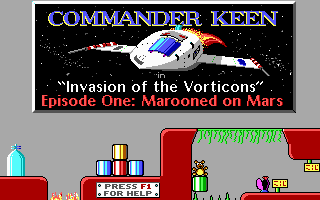Keen 1 Title Screen