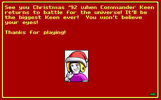 Final screen for Keen 5