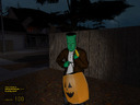 Toby dressed up as Frankenstein